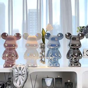 Gấu BEARBRICK Trang Trí Nhà 28CM và 35CM – Mẫu Gấu Bạo Lực Cao Cấp Gốm Sứ Trang Trí Phòng Khách